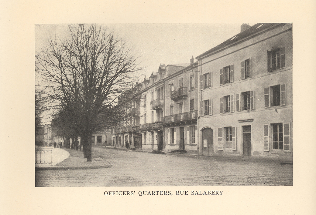 Officers' quarters, Rue Salaberry and view of the park