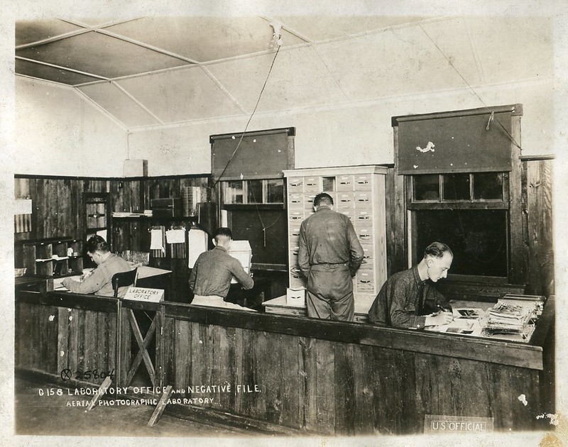 AirInterior view of the Laboratory Office and Negative File of the U.S. Army Aerial Photographic Laboratory (undated)