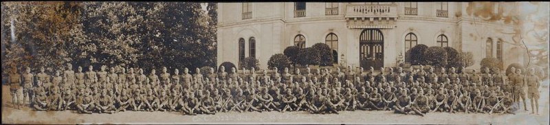 View of Company C, 322nd Infantry, 81st Division, American Expeditionary Forces, in France in May 1919.